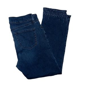 NYDJ - Womens Size: 10 Sheri Ankle Dark Blue Soft Denim Jeans